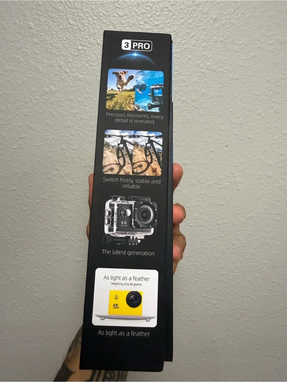 Nortech 3 Pro 4K AI-Powered Action Camera Waterproof 140° Wide Angle w/ Accessor